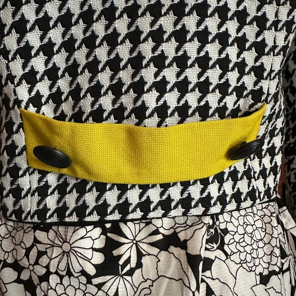 VINTAGE 70s Lanz Original Houndstooth Cropped Jacket Sz S - Picture 4 of 7